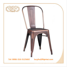 Vintage Metallstuhl Kupfer Farbe Loft Stuhl